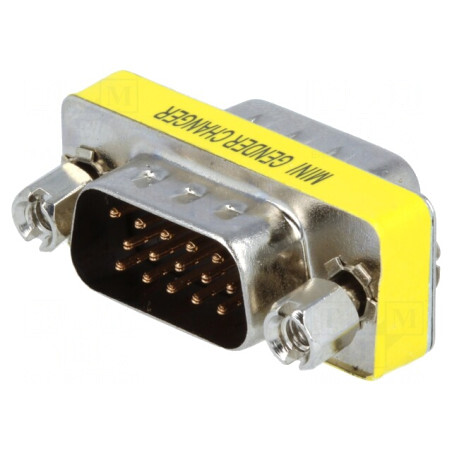 Adaptor D-Sub 15 pini HD Dual Mufă | Electronic-mag.ro | Componente Electronice