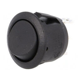 Întrerupător basculant ON-ON 10A/250VAC negru | Electronic-mag.ro | Componente Electronice