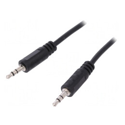 Cablu Audio Jack 3.5mm 1m Negru | Electronic-mag.ro | Componente Electronice