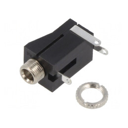 Soclu Jack 3,5mm Mono PCB 90° | Electronic-mag.ro | Componente Electronice