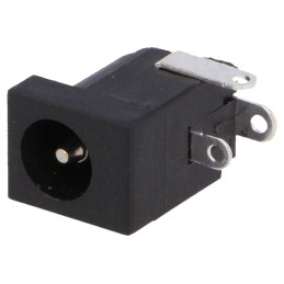 Soclu Alimentare DC Tată 5,5/2,1-2,5mm Negru 5A Lipire | Electronic-mag.ro | Componente Electronice