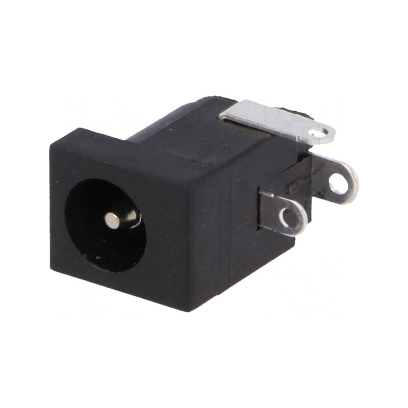 Soclu Alimentare DC Tată 5,5/2,1-2,5mm Negru 5A Lipire | Electronic-mag.ro | Componente Electronice