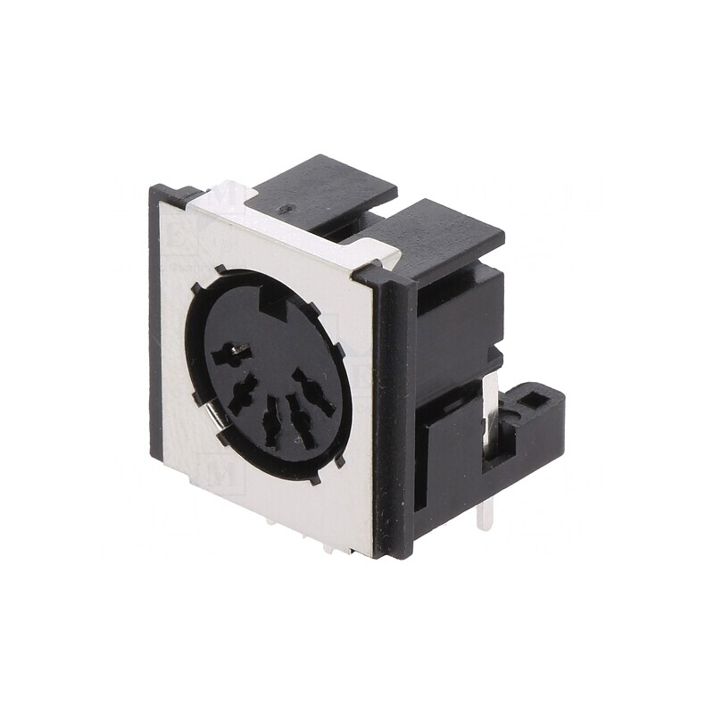 Soclu DIN 5 pini ecranat 180° 90° THT | Electronic-mag.ro | Componente Electronice
