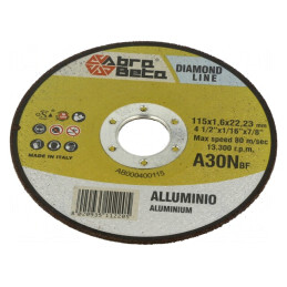 Disc de tăiere 115mm 22,23mm 1,6mm | Electronic-mag.ro | Componente Electronice