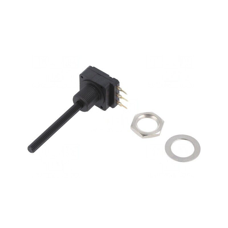 Potentiometru Axial 1kΩ 200mW THT 4mm Plastic Mono Cărbune | Electronic-mag.ro | Componente Electronice