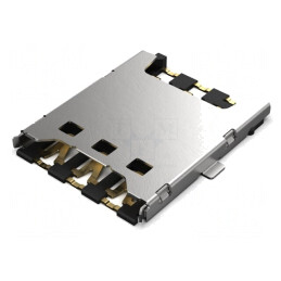 Conector Nano SIM Push-Pull SMT Gold | Electronic-mag.ro | Componente Electronice