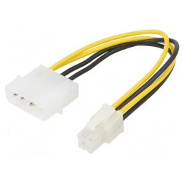Cablu de Alimentare ATX P4 Mamă la Molex Tată 0.16m | Electronic-mag.ro | Componente Electronice