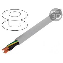 Cablu Electric Neecranat 4G0,75mm2 300/500V Gri | Electronic-mag.ro | Componente Electronice