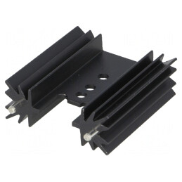 Radiator TO220 Aluminiu Negru 38.1mm 10.8K/W | Electronic-mag.ro | Componente Electronice