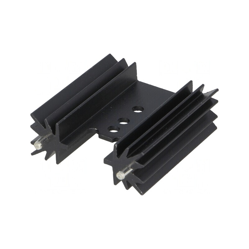 Radiator TO220 Aluminiu Negru 38.1mm 10.8K/W | Electronic-mag.ro | Componente Electronice