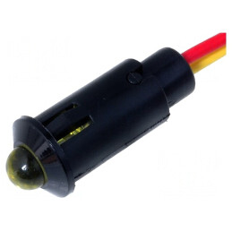 Lampă LED Galbenă 24VDC Ø8,2mm IP40 | Electronic-mag.ro | Componente Electronice