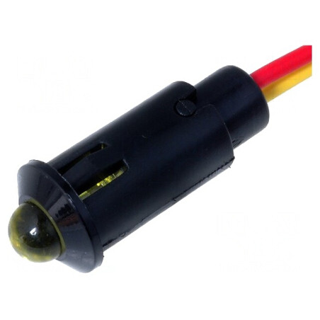 Lampă LED Galbenă 24VDC Ø8,2mm IP40 | Electronic-mag.ro | Componente Electronice