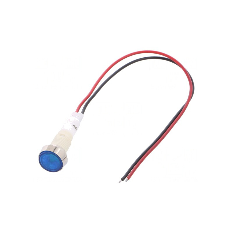 Lampă LED albastră 12V Ø10mm | Electronic-mag.ro | Componente Electronice