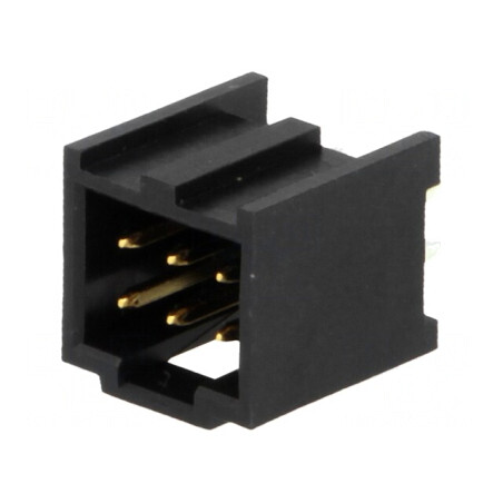 Soclu dreptunghiular C-Grid III 2,54mm 6 pini aurit THT | Electronic-mag.ro | Componente Electronice