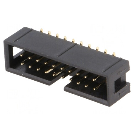 Soclu IDC Tată 20 PIN Vertical SMT Gold 2,54mm | Electronic-mag.ro | Componente Electronice