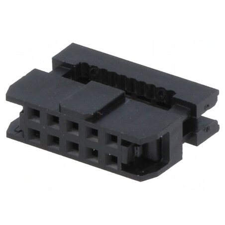 Mufă IDC Mamă 10 PIN Aurit 1mm fără Presare | Electronic-mag.ro | Componente Electronice