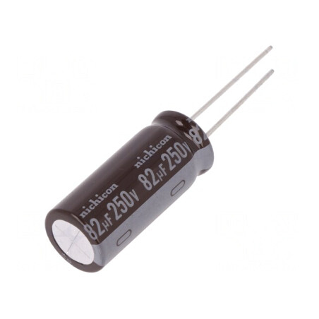 Condensator Electrolitic THT 82uF 250V 12.5x31.5mm | Electronic-mag.ro | Componente Electronice