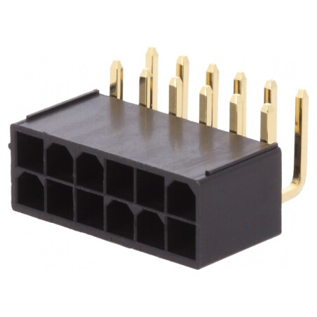 Soclu cablu-cablu/PCB Minitek Pwr 4.2 12 pini THT | Electronic-mag.ro | Componente Electronice