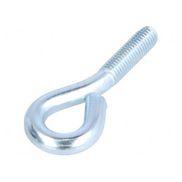 Cârlig inelar oțel zincat 80mm 32mm filet | Electronic-mag.ro | Componente Electronice