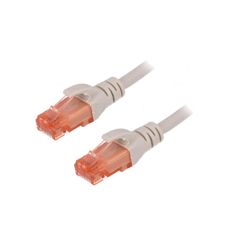 Patch cord UTP Cat6 Gri 0.5m LSZH | Electronic-mag.ro | Componente Electronice