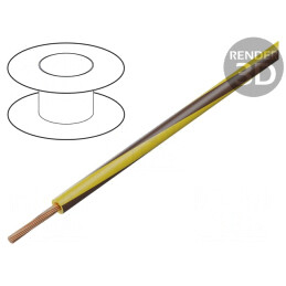 Cablu Electric PVC Galben-Maro 1.5mm² 300V/500V | Electronic-mag.ro | Componente Electronice