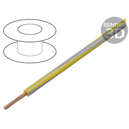 Cablu Electric PVC 1.5mm2 Galben-Gri 300/500V | Electronic-mag.ro | Componente Electronice