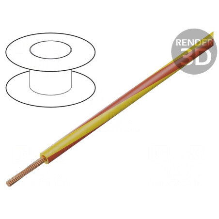 Cablu Electric PVC 1,5mm² Galben-Roșu | Electronic-mag.ro | Componente Electronice
