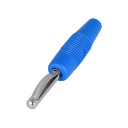 Mufă banană albastră 4mm 30A 60VDC | Electronic-mag.ro | Componente Electronice