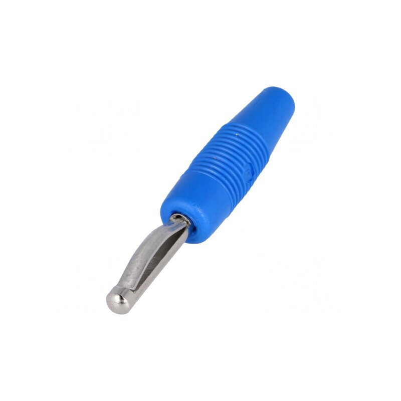 Mufă banană albastră 4mm 30A 60VDC | Electronic-mag.ro | Componente Electronice