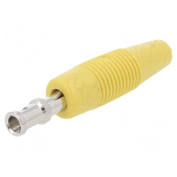 Mufă banană galbenă 4mm 30A 60VDC | Electronic-mag.ro | Componente Electronice