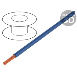 Cablu Electric 1,5mm2 PVC Albastru Întunecat 100m | Electronic-mag.ro | Componente Electronice