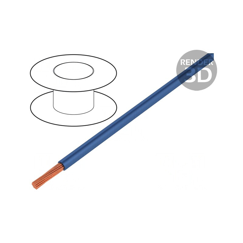 Cablu Electric 1,5mm2 PVC Albastru Întunecat 100m | Electronic-mag.ro | Componente Electronice