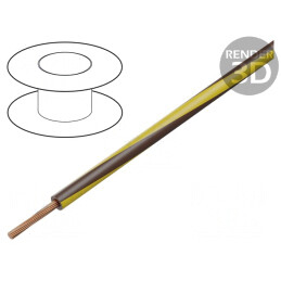 Cablu PVC Maro-Galben 1.5mm² 300/500V | Electronic-mag.ro | Componente Electronice