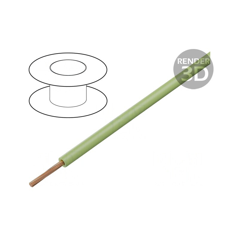 Cablu Electric PVC Verde 1,5mm2 300/500V | Electronic-mag.ro | Componente Electronice
