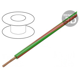 Cablu Electric 1.5mm2 PVC Verde-Roșu 300V/500V | Electronic-mag.ro | Componente Electronice
