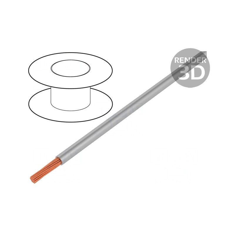 Cablu Electric Cupru 1,5mm2 PVC Gri 100m | Electronic-mag.ro | Componente Electronice