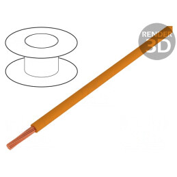 Cablu Electric PVC 1.5mm2 Portocaliu 300V/500V | Electronic-mag.ro | Componente Electronice