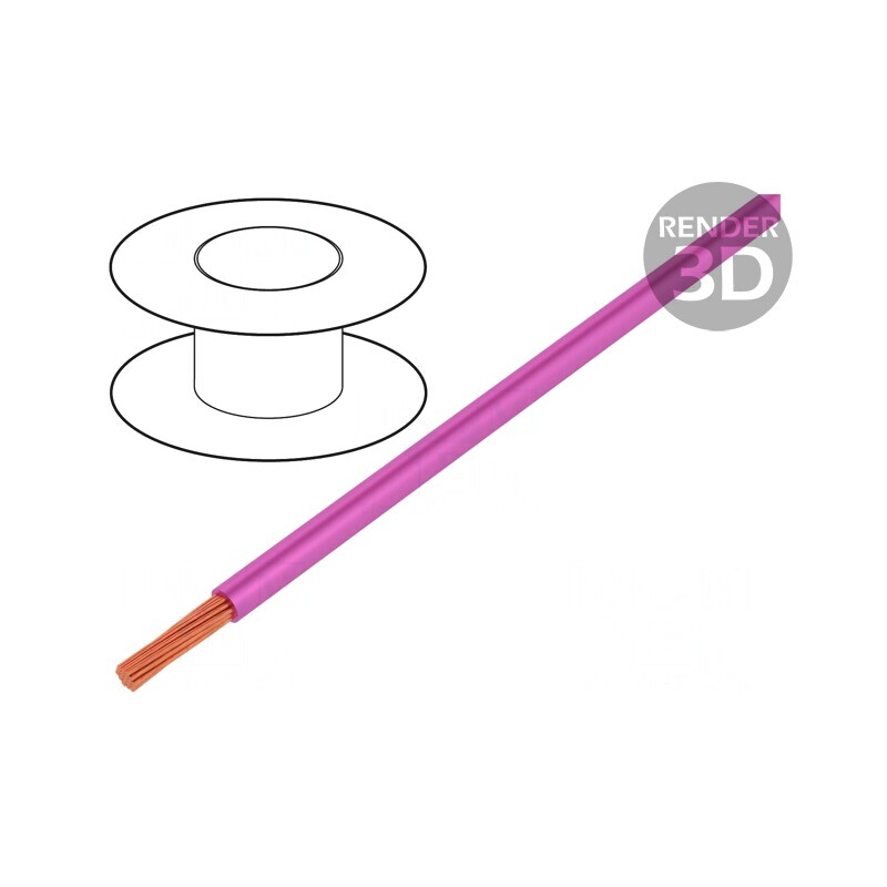 Cablu PVC Roz 1,5mm2 100m | Electronic-mag.ro | Componente Electronice