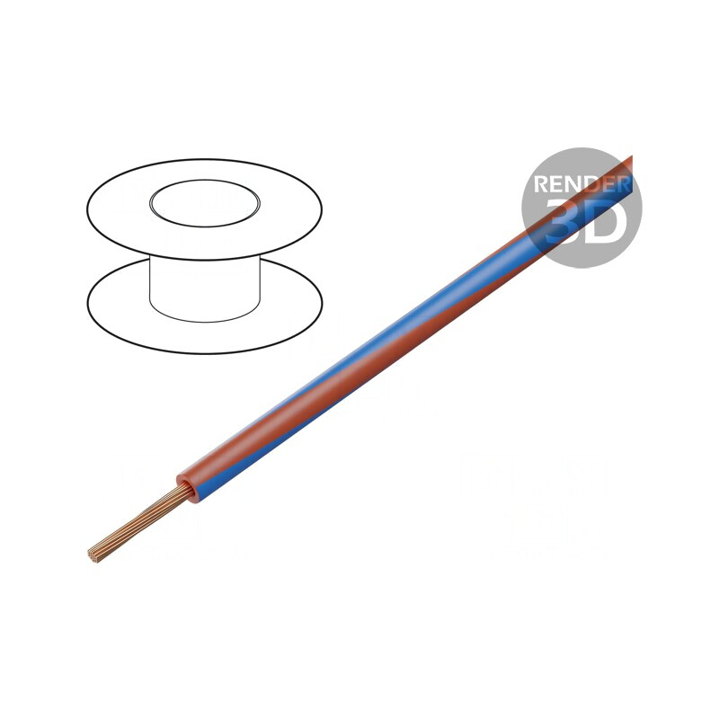 Cablu Electric Cupru 1,5mm² PVC Roșu-Albastru | Electronic-mag.ro | Componente Electronice
