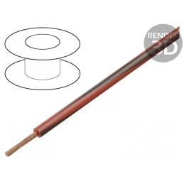Cablu Electric 1,5mm2 PVC Roșu-Maro 300V 500V | Electronic-mag.ro | Componente Electronice