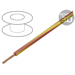 Cablu Electric Cupru 1.5mm² PVC Roșu-Galben 300/500V | Electronic-mag.ro | Componente Electronice