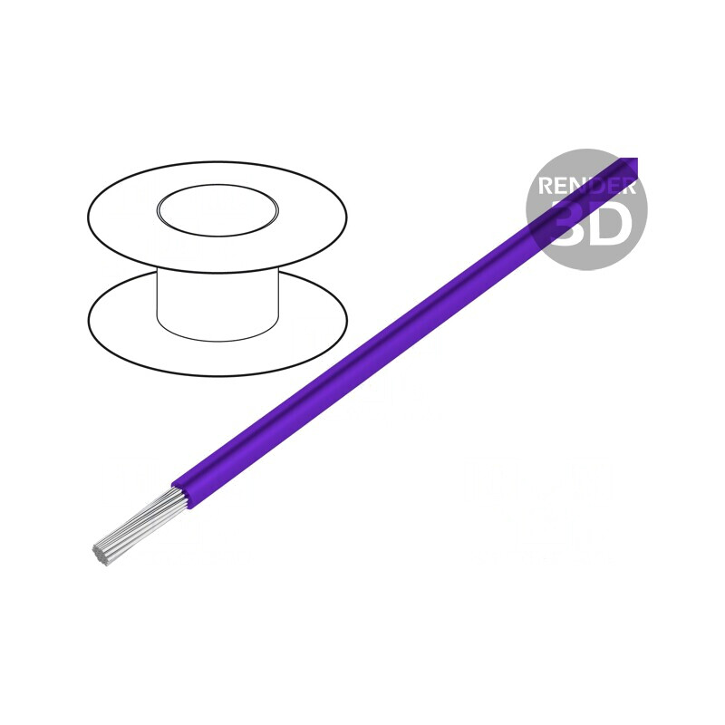 Cablu Electric PVC Violet 1,5mm2 100m | Electronic-mag.ro | Componente Electronice