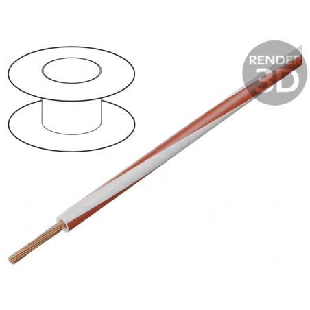 Cablu Electric Cupru 1.5mm2 PVC Alb-Roșu 100m | Electronic-mag.ro | Componente Electronice