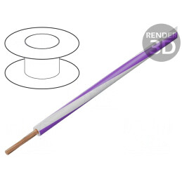 Cablu Electric 1,5mm2 PVC Alb-Violet 300V/500V | Electronic-mag.ro | Componente Electronice