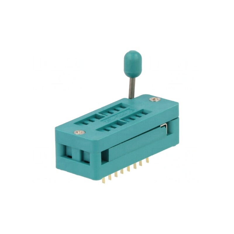 Soclu ZIF DIP16 7,62mm THT pentru circuite integrate | Electronic-mag.ro | Componente Electronice