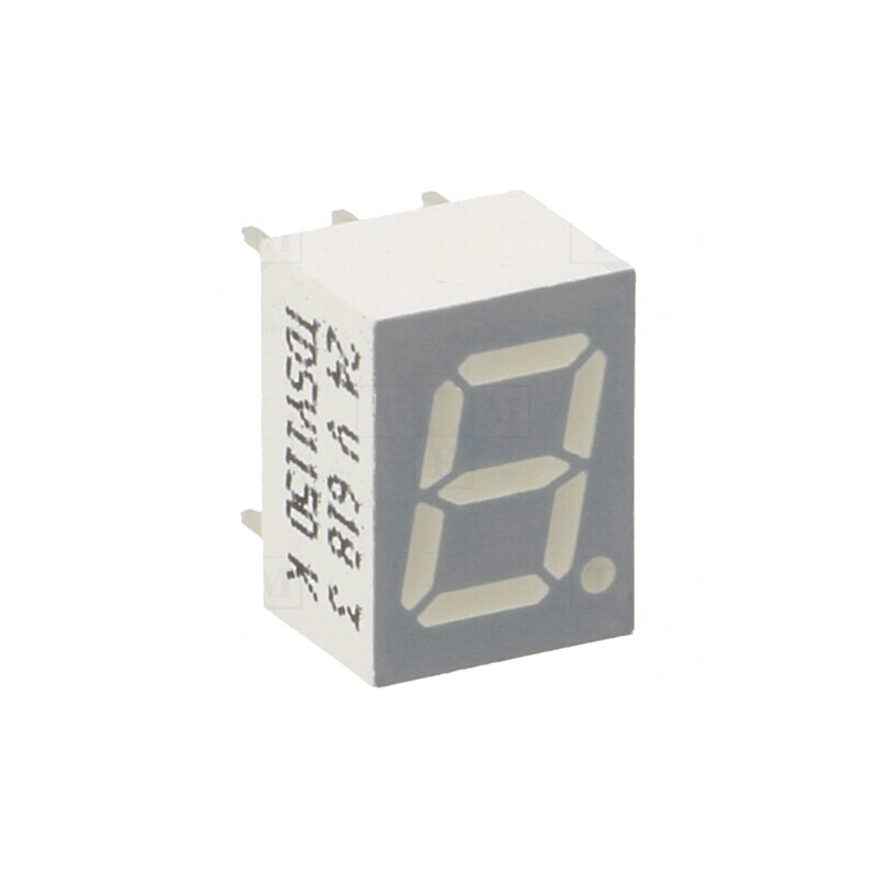 Afişaj LED 7 segmente 7mm galben | Electronic-mag.ro | Componente Electronice