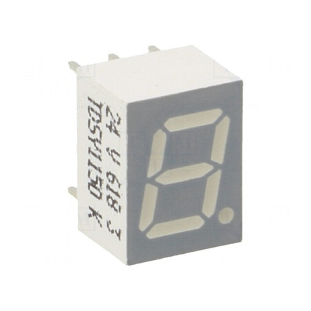 Afişaj LED 7 segmente 7mm galben | Electronic-mag.ro | Componente Electronice