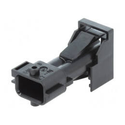 Conector Automotive JPT Tată Mufă 2-Pin Negru pe Cablu | Electronic-mag.ro | Componente Electronice