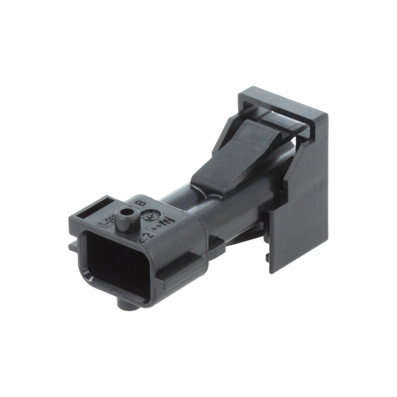 Conector Automotive JPT Tată Mufă 2-Pin Negru pe Cablu | Electronic-mag.ro | Componente Electronice