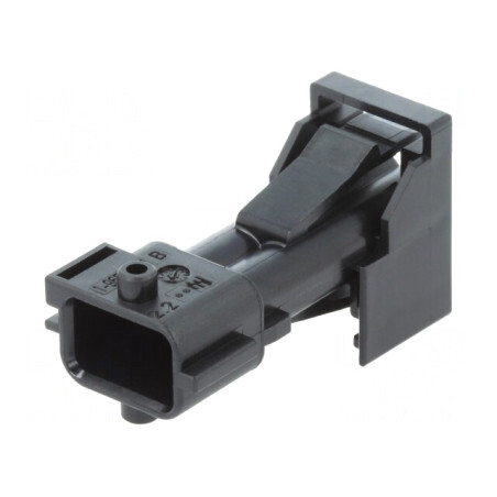 Conector Automotive JPT Tată Mufă 2-Pin Negru pe Cablu | Electronic-mag.ro | Componente Electronice